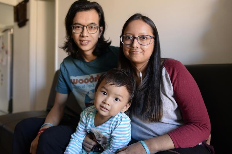Prasha Tuladhar and her husband Dipak Maharjan try to make life as normal as possible for their daughter Jolene.