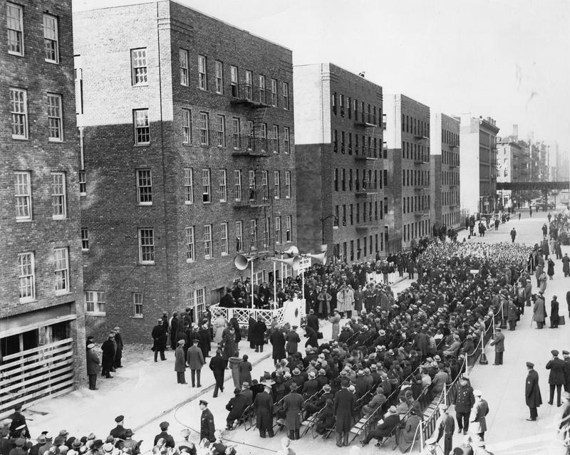 First Houses (Astor Housing project), Alphabet City, Manhattan, which was completed in 1936 with 126 units.