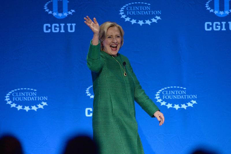Hillary Rodham Clinton, Former U.S. Secretary of State and U.S. Senator from New York and her daughter Chelsea Clinton, Vice Chair, Clinton Foundation attend the 2015 Meeting of CGI.