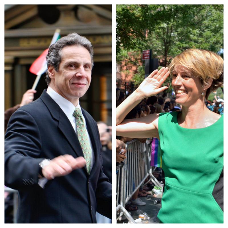 Governor Andrew Cuomo and Democratic challenger Zephyr Teachout