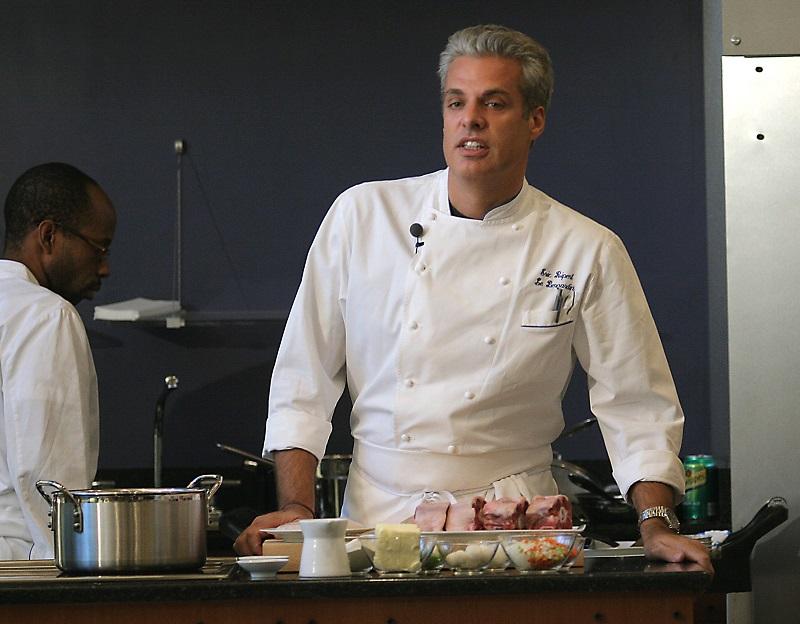 Chef Eric Ripert pictured in the kitchen.