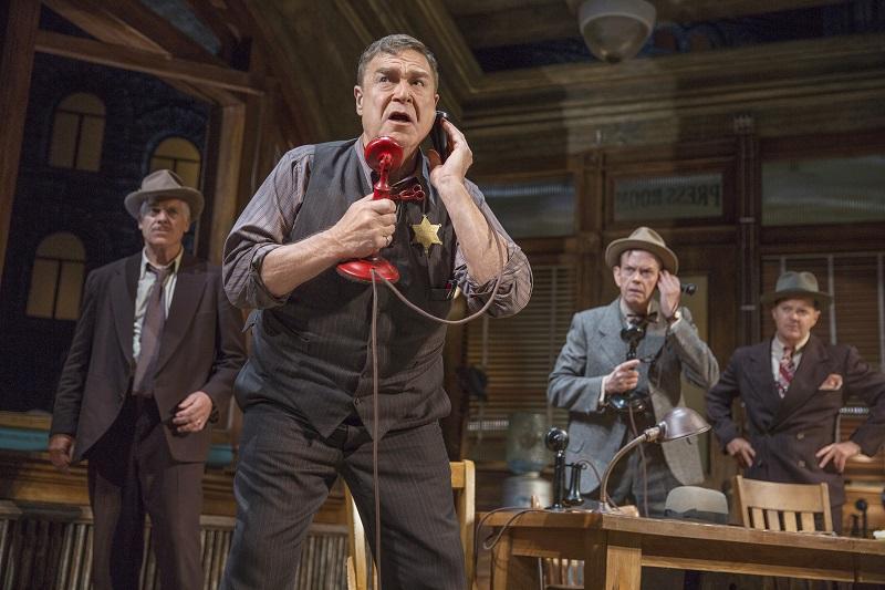 "The Front Page" starring John-Goodman, with Christopher McDonald, Dylan-Baker and Clarke Thorell.