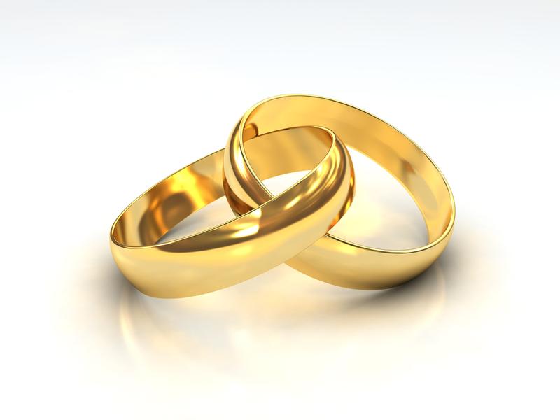 Gold wedding bands