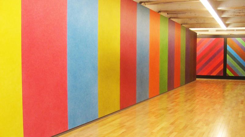A scene from Chris Teerink’s documentary "Sol LeWitt," showing an installation by the Sol LeWitt.