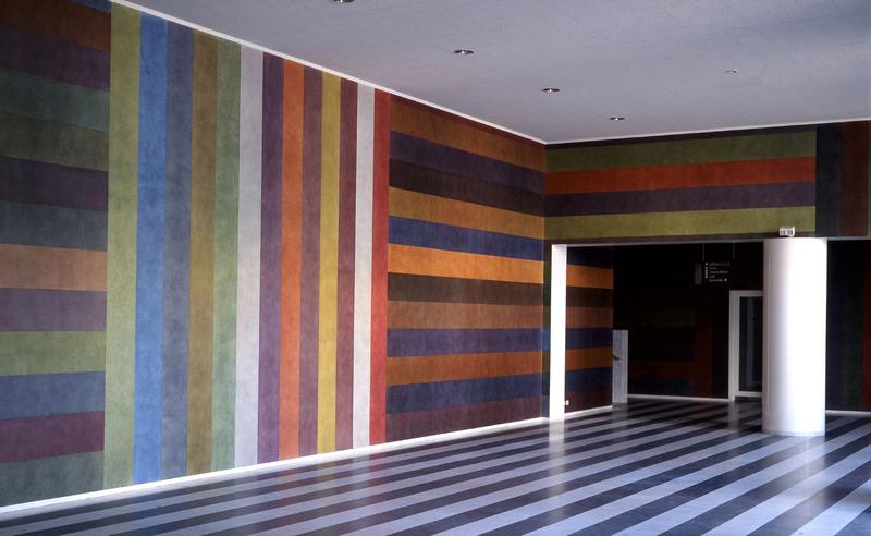 A scene from Chris Teerink’s documentary "Sol LeWitt," showing an installation by the Sol LeWitt.