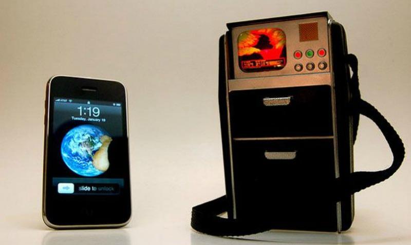 An iPhone and a <em>Star Trek</em>-inspired tricorder