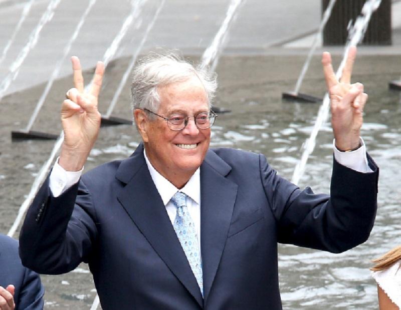 David H. Koch attends the unveiling of the David H. Koch Plaza at the Metropolitan Museum of Art on September 9, 2014 in New York City.