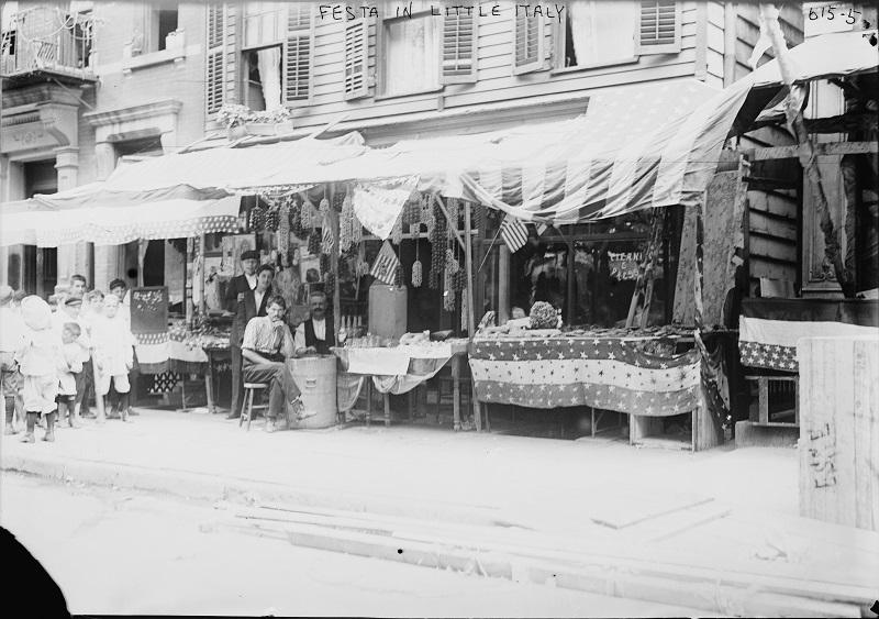 Life Is Beautiful: A 1910s street scene in the area of today’s Little Italy.