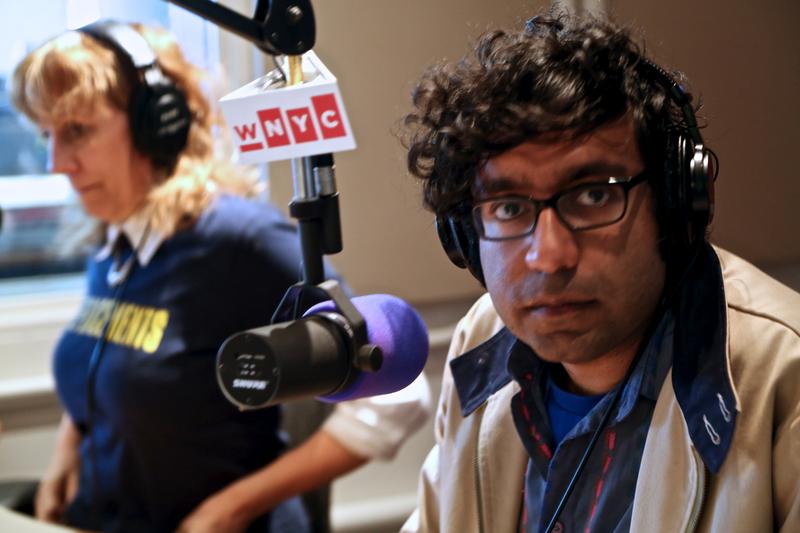 Hari Kondabolu and Lizz Winstead in the WNYC Studios