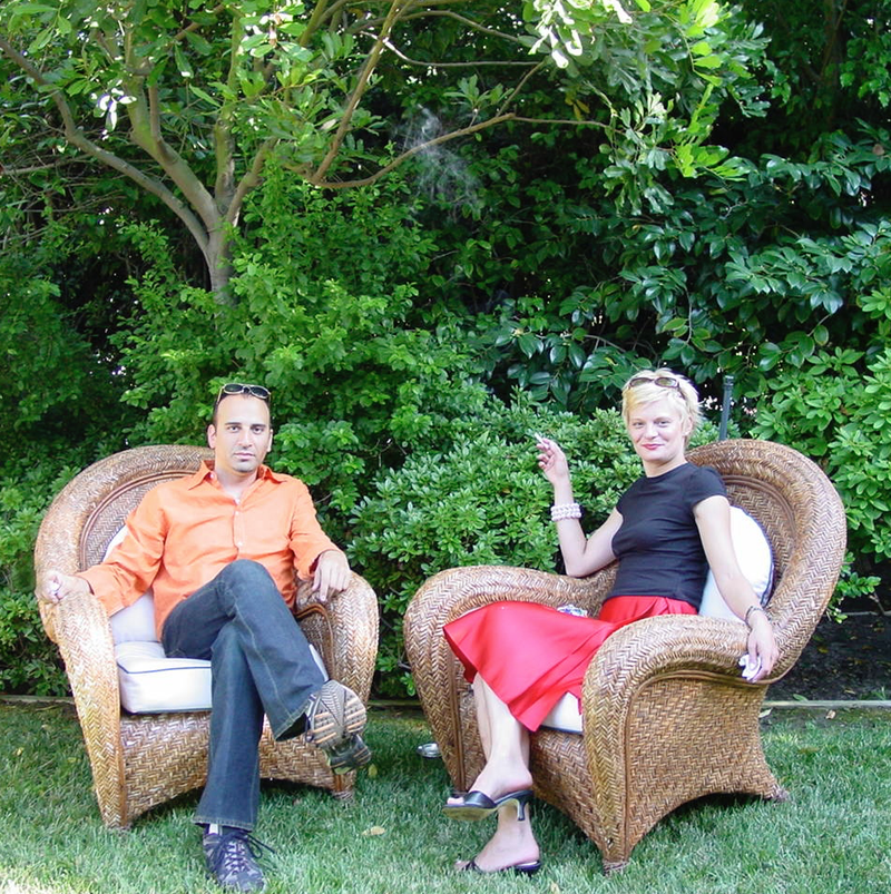 Julian Fleisher and Martha Plimpton circa 2004