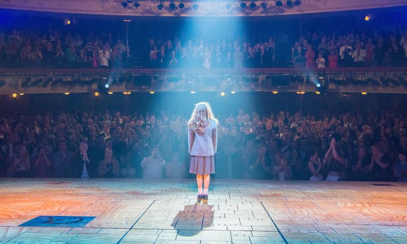 The actor playing Matilda takes her bow on opening night of Melbourne, Australia’s production
