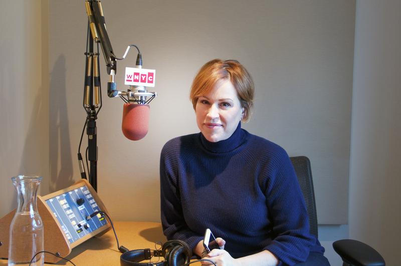Molly Ringwald in the studio for The Naked American Songbook podcast.