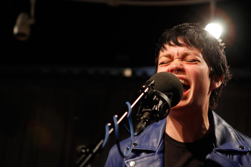 Perfect Pussy's Meredith Graves performs in the Soundcheck studio.