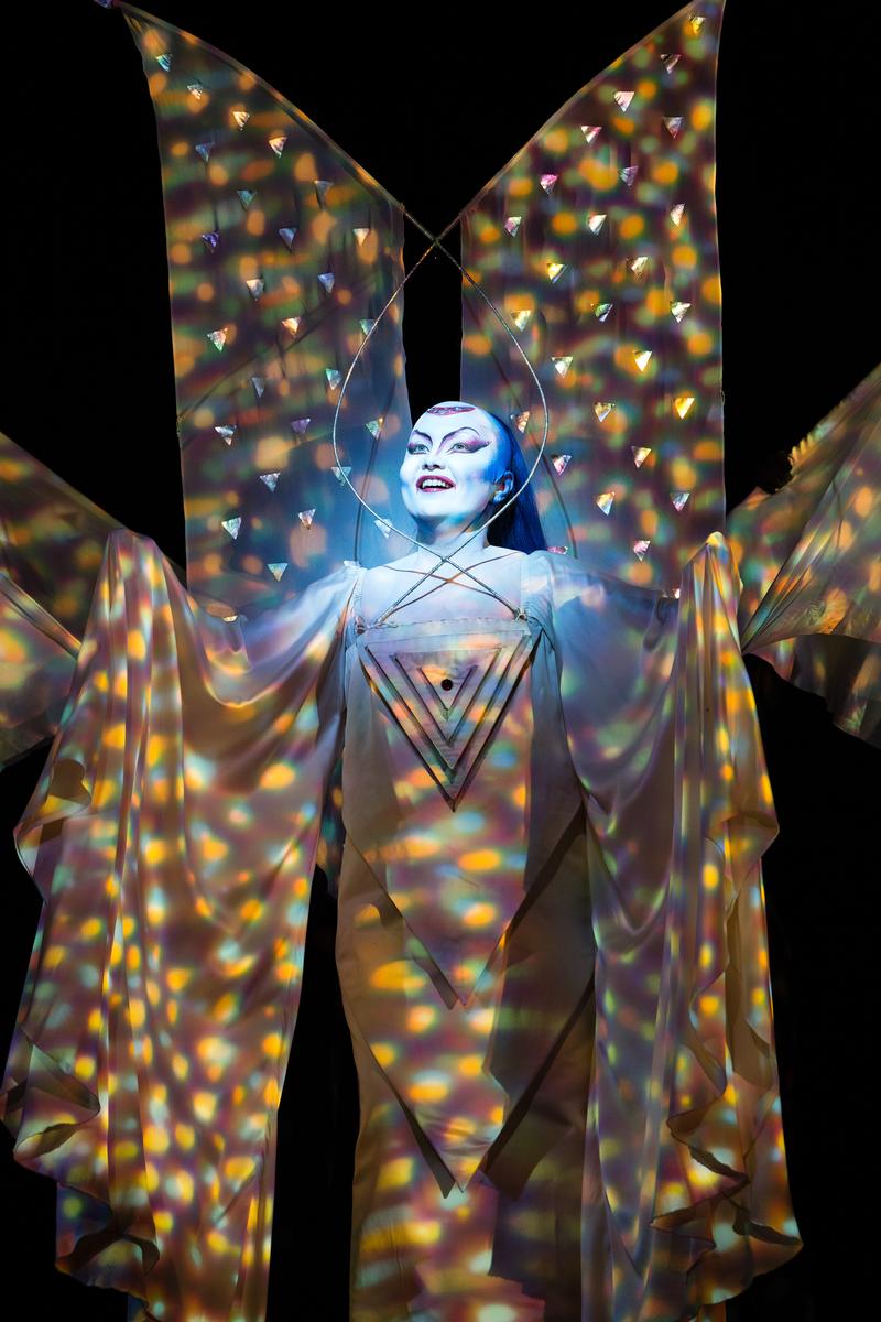 Albina Shagimuratova as the Queen of the Night in Mozart's "The Magic Flute" at the Metropolitan Opera.