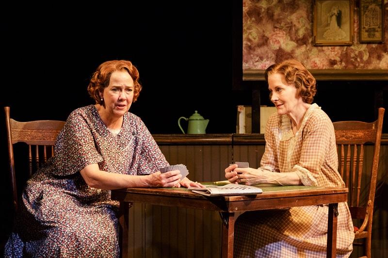 Harriet Harris and Hallie Foote in THE ROADS TO HOME at Primary Stages.