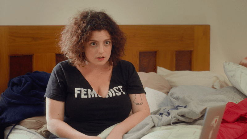 A still from Sara Benincasa's short film, The Focus Group