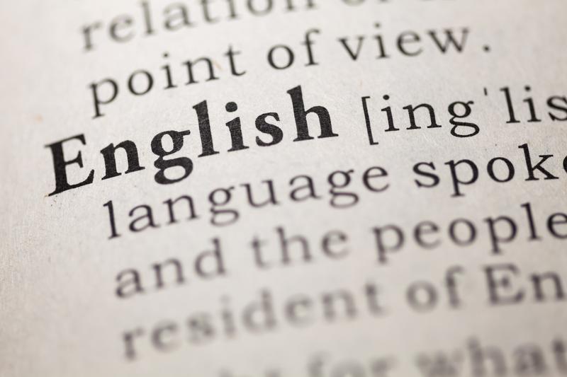 The English language has evolved over time.