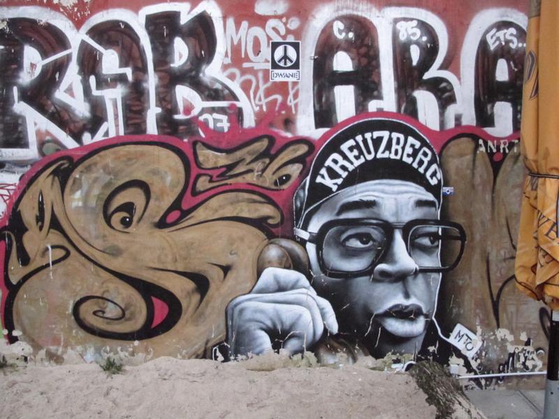 Graffiti of Spike Lee in Berlin, Germany