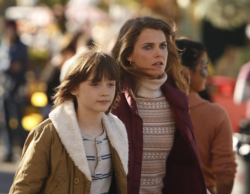 (Left to right) Keidrich Sellati and Keri Russell in <em>The Americans</em>