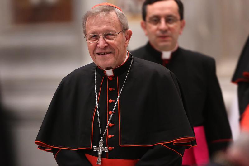 German cardinal Walter Kasper attends a meeting of prayer at St. Peter's Basilica on March 6, 2013 in Vatican City, Vatican.