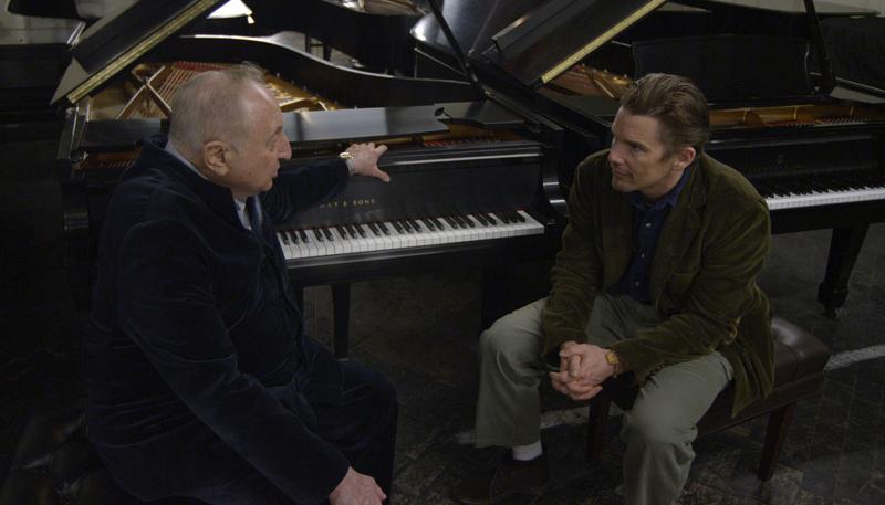 Seymour Bernstein and Ethan Hawke in Hawke’s SEYMOUR: AN INTRODUCTION.