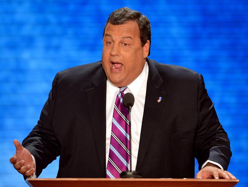 New Jersey Governor Chris Christie speaks at the Tampa Bay Times Forum in Tampa, Florida, on August 28, 2012 during the Republican National Convention.