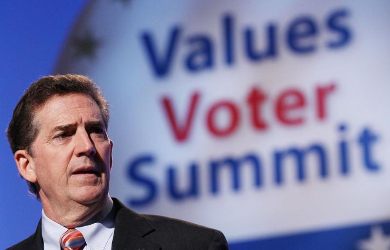 Sen. Jim DeMint, R-S.C., speaks at the FRC's Values Voter Summit in Washington on Friday, Sept. 17, 2010.