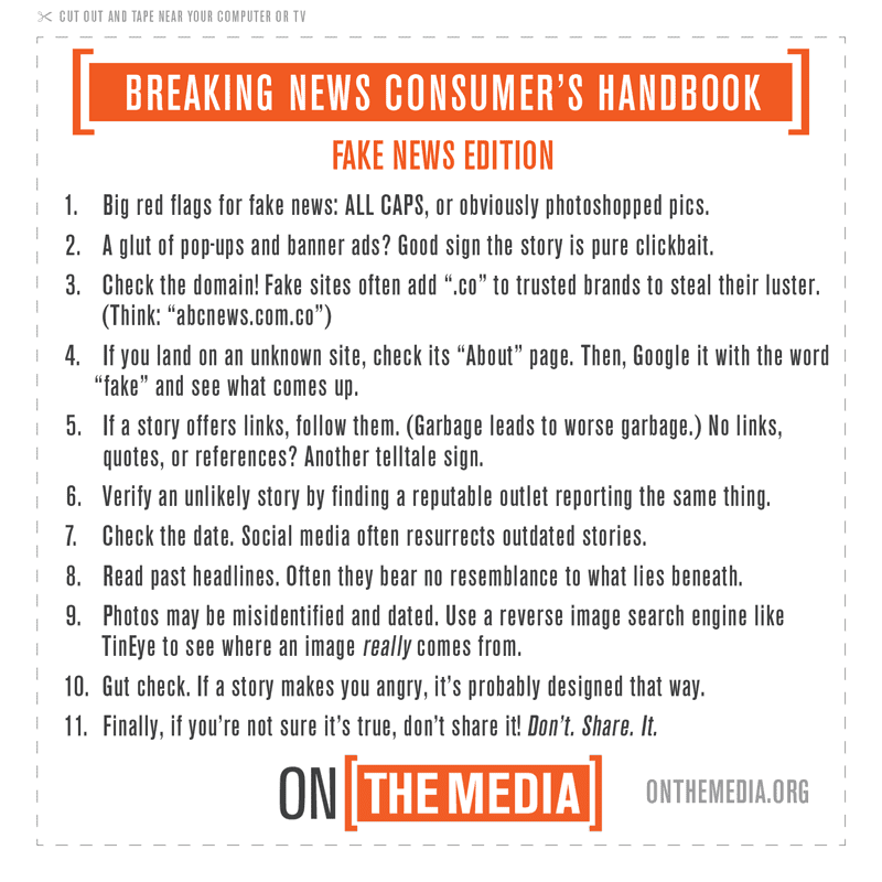 Breaking News Consumer's Handbook Cutout